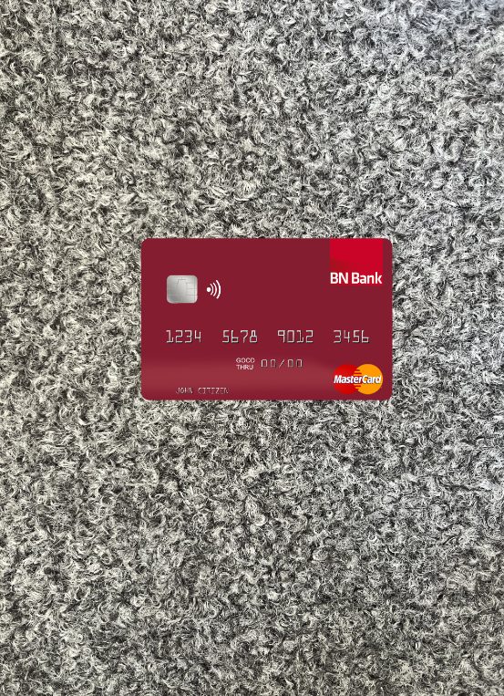 Download Norway BN Bank ASA mastercard photolook front Photoshop template